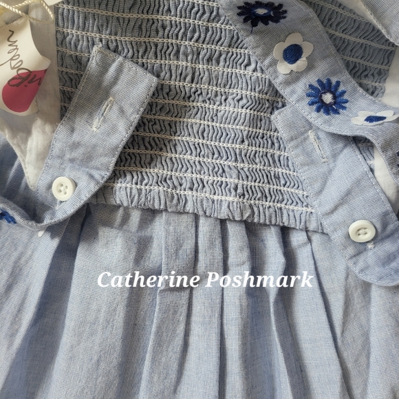 ♥️NWT♥️ BODEN GIRLS CHAMBRAY DRESS - Picture 8 of 15